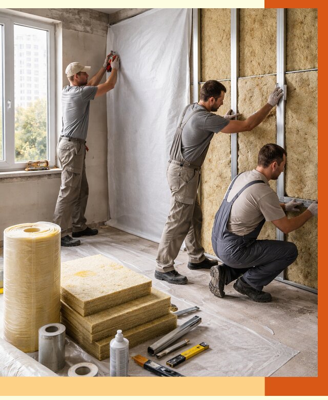 Утепление квартиры в Колпино от 4642 руб/м2 — утеплить квартиру изнутри и снаружи | ТепломастерКлп