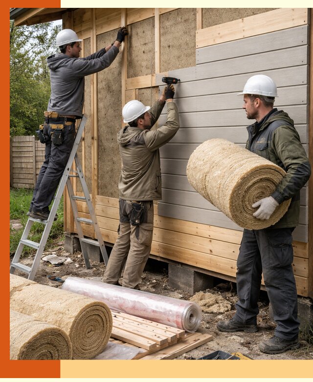 Утепление бани снаружи в Колпино профессионально и надежно