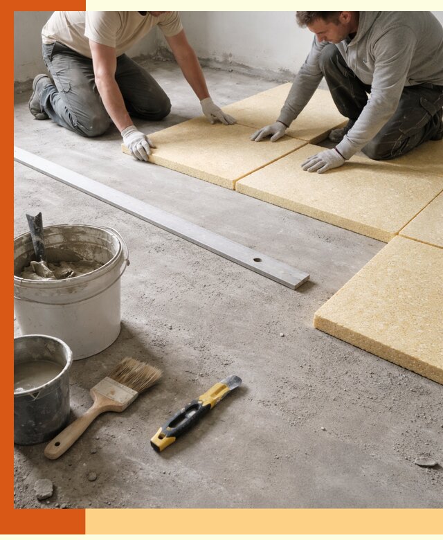 Утепление бетонного пола в Колпино профессионально и недорого