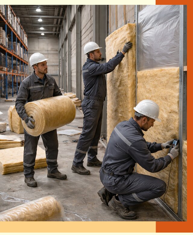 Утепление логистического центра в Колпино от 4642 руб/м² под ключ | ТепломастерКлп