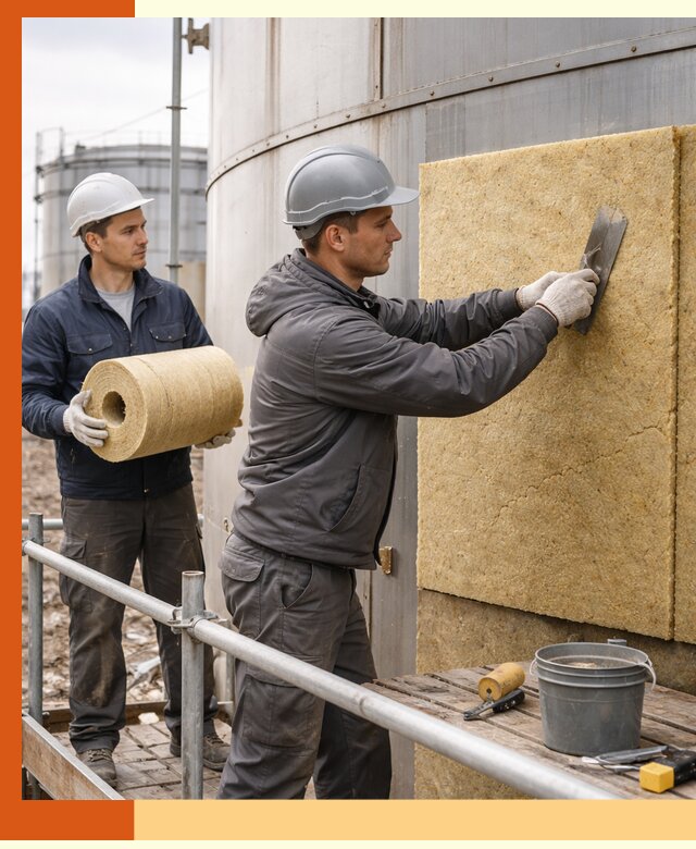 Профессиональное утепление резервуара и теплоизоляция в Колпино