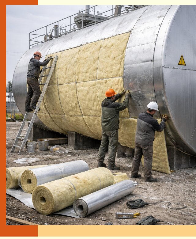 Утепление резервуаров с топливом в Колпино надежно и экономично