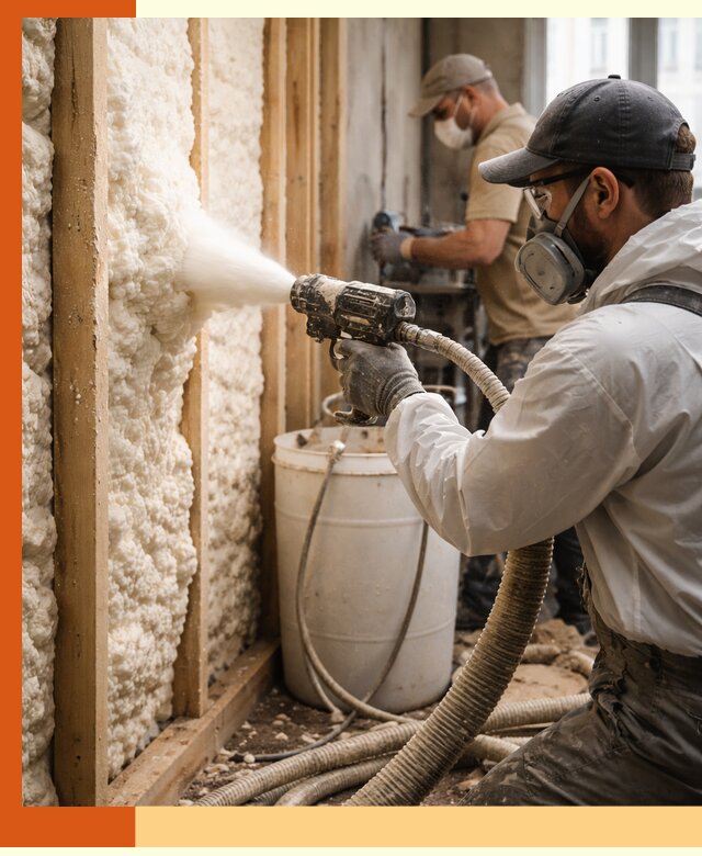 Утепление пеноизолом жилых и коммерческих объектов в Колпино