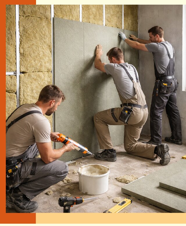 Профессиональная шумоизоляция стен в Колпино для квартир и домов