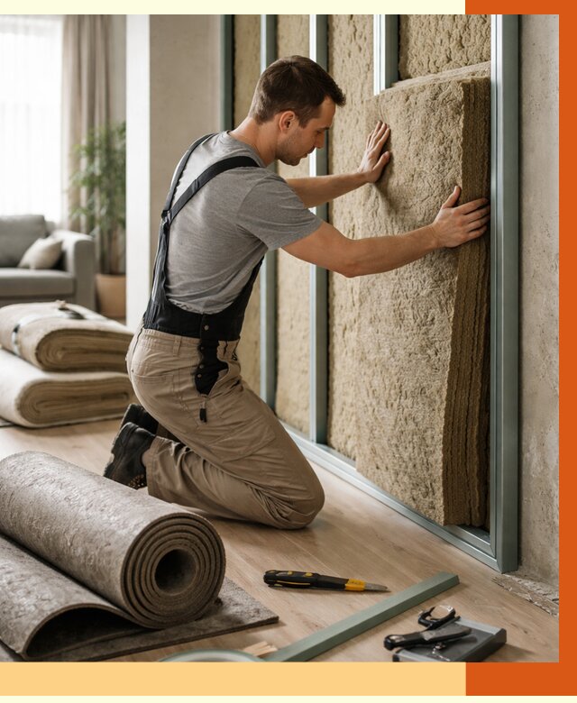 Шумоизоляция перегородок в Колпино от 1702 руб. за м2 — ТепломастерКлп