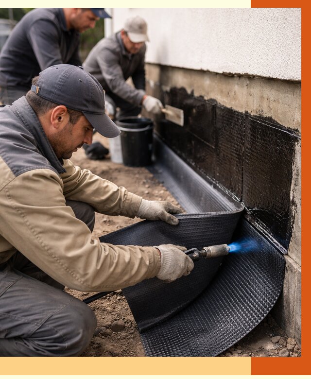 Гидроизоляция цоколя и отмостки в Колпино от 8768 руб. — ТепломастерКлп