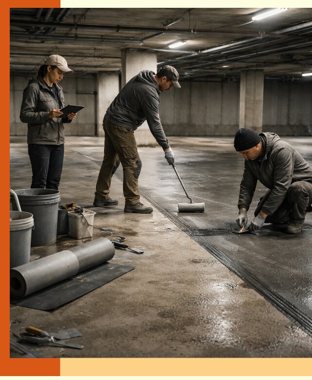 Гидроизоляция паркинга в Колпино: качественная защита зданий