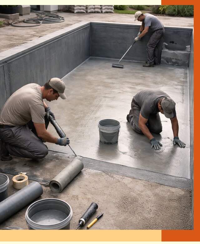 Профессиональная гидроизоляция бассейна в Колпино от 6705 руб. за м2 | ТепломастерКлп