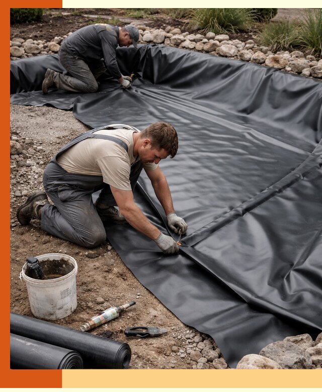 Гидроизоляция пруда в Колпино: надежная защита и герметизация